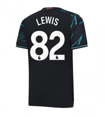 Manchester City Rico Lewis #82 Tercera Equipación 2023-24 Manga Corta